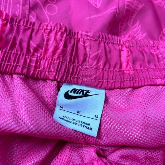 Nike Men's Size Medium Pink Woven Beach Flow Swim Shorts - Picture 2 of 5